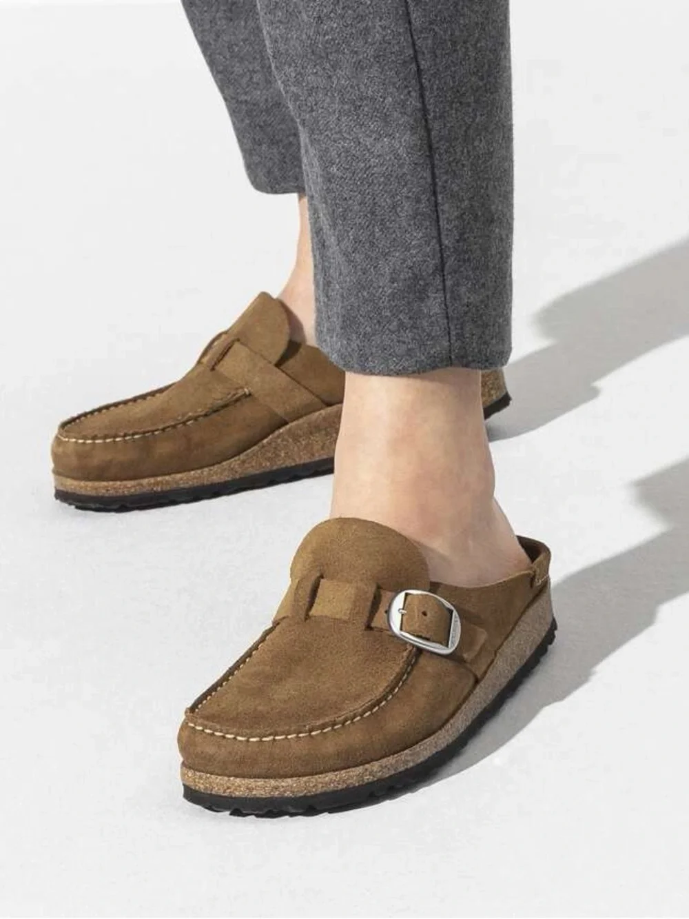 Birkenstock Buckley Suede Leather Clogs – Women’s 38